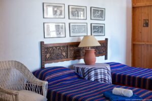 double bed in guest room