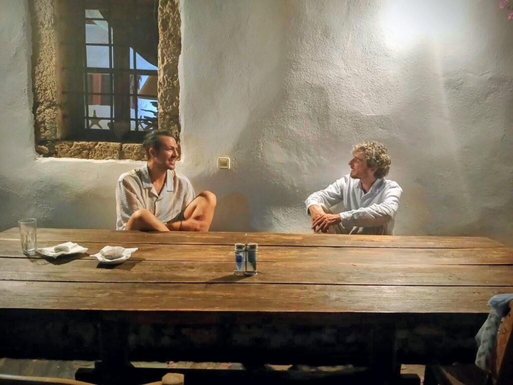 men's retreat group session at YogaOnCrete in Crete