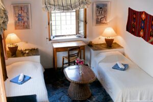 double room at retreat house in Crete