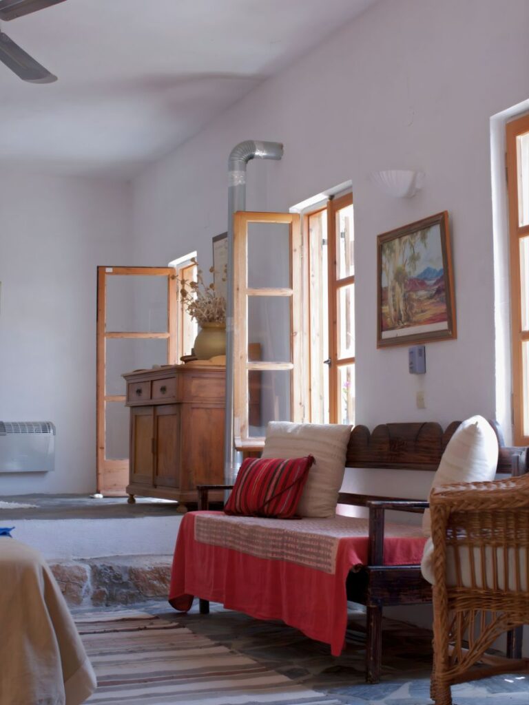 bougainvillea room at retreat accommodation in Crete