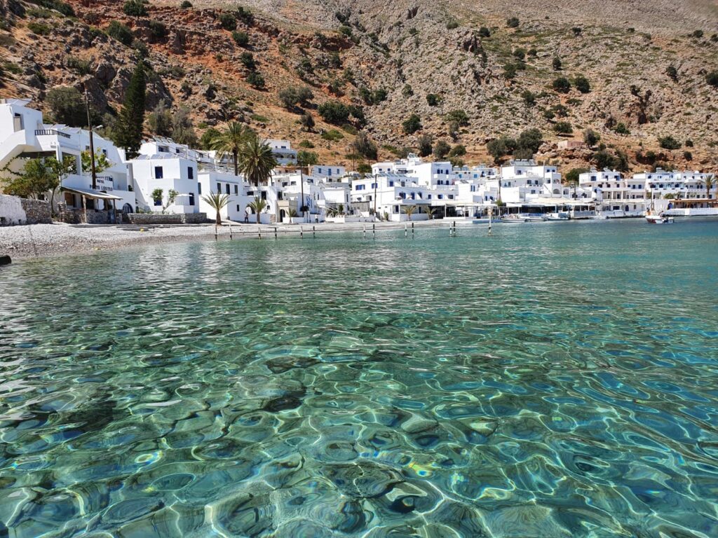 Loutro village on the south coast of Crete near Sfakia