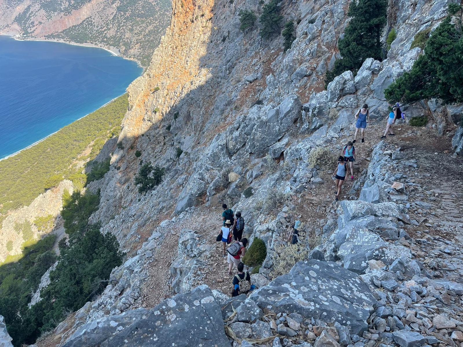 hiking in southern Crete near Sfakia coast